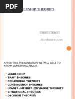 Presentation On Leadership Theories