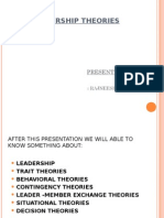 Presentation On Leadership Theories