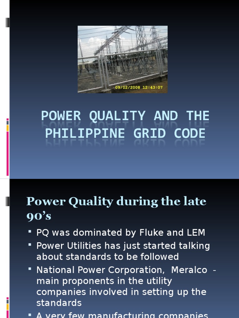 Power Quality and The Philippine Grid Code | Download Free PDF ...