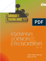 Anais da Semana de Ciência e Tecnologia 2011 IFMG Ouro Preto