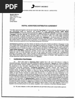 Sony Spotify 2011 Contract