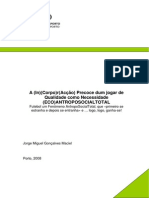 2008 JORGE MACIEL - A InCorporAcção Precoce Dum Jogar de Qualidade Como Necessidade Fenomeno Ecoantroposocialtotal