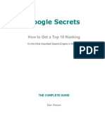 Google Secrets - How to Get a Top 10 Ranking