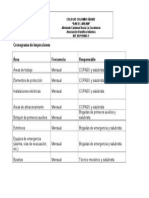 Cronograma de Inspecciones