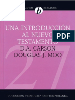 Una Introduccion Al NT - D. a. Carson y Douglas Moo