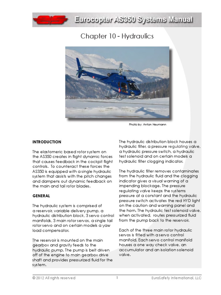 As350 Hyd Section SM PDF | PDF