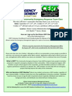 CERT Flyer - Fall 2015