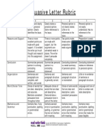 Humanbodyletterrubric