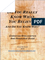 Do You Really Know What You Believe, and Do You Know Why - 2015