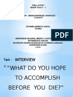 Final Project, Interview. Pp