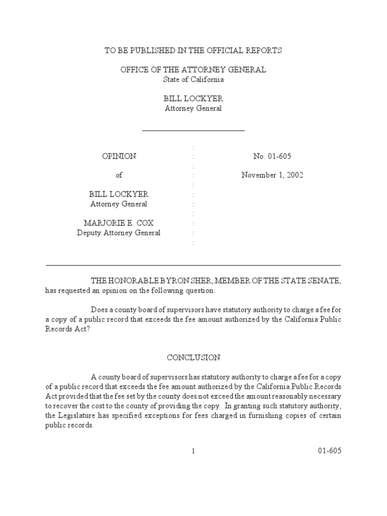 California Attorney General Forms – ZMIF