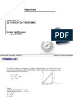 Tensor de Tensiones - Resistencia de Materiales.