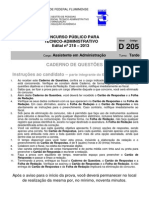 UFF Edital 218 2013 AssistenteAdministracao PDF