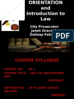 Introduction To Law - Slides