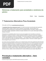 7 Tratamentos Alternativos Para Ansiedade _ Ansiedade