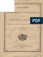 Historia Económica y Estadística de La Hacienda Nacional, De La Colonia a La Repúiblica a La Republica