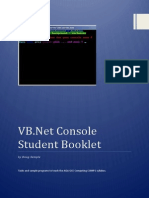 CS 9608 VB Console Student Booklet