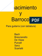 Partituras Del Renacimiento y Barroco Para Guitarra