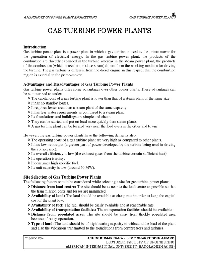 Gas Turbine Power Plant Overview | PDF | Gas Turbine | Boiler