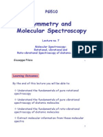 Symmetry and Molecular Spectros