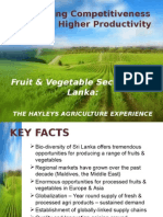 Sri Lanka Fruit & Vegetable Exports Enhanced Through Productivity