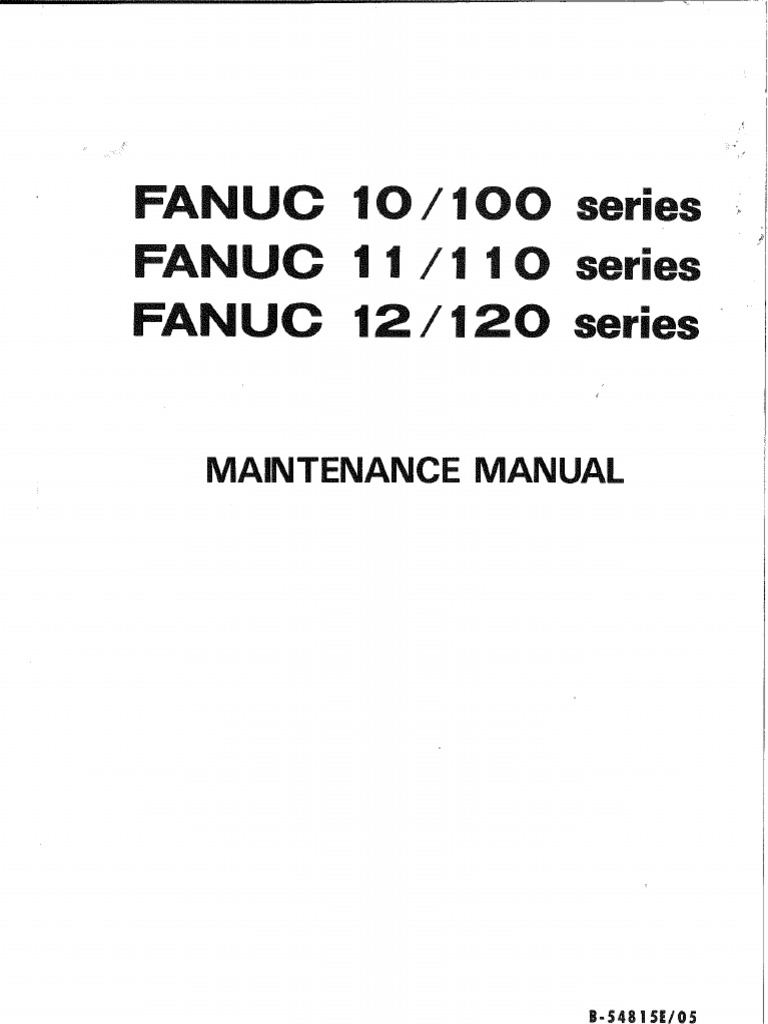54815E | PDF | Numerical Control | Servomechanism