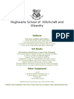 Hoghwarts School of Witchcraft and Wizardry: Uniform