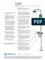 Haws Eye Wash Checklist