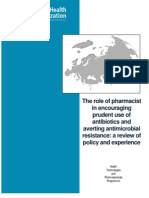 The Role of Pharmacist in Encouraging Prudent Use of Antibiotics and Averting Antimicrobial Resistance a Review of Policy and Experience Eng