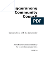 Communication - A Strategy for the TCC