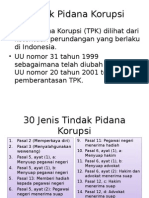 Tindak Pidana Korupsi