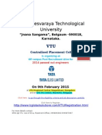 Visvesvaraya Technological University: "Jnana Sangama", Belgaum - 590018, Karnataka