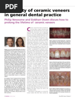 Longevity of Ceramic Veneers in General Dental Practice