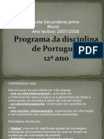 Programa de Português 12º Ano