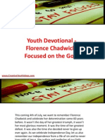 Youth Devotional - Florence Chadwick - Focused on the Goal