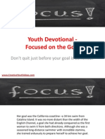 Youth Devotional - Focused on the Goal