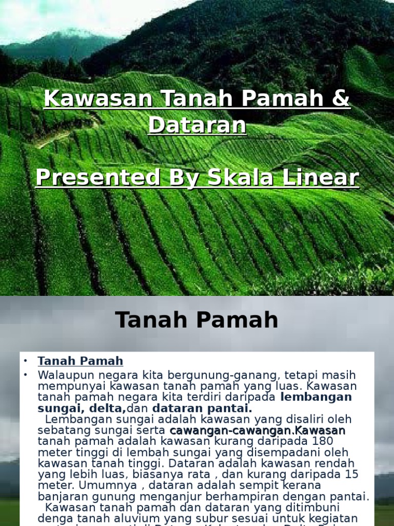 tanah pamah in english