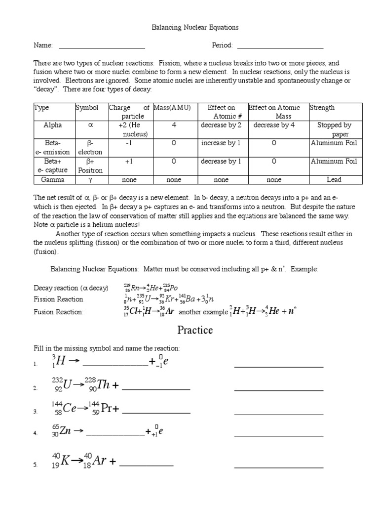 balancing-nuclear-reactions-worksheet-nuclear-reaction-nuclear-physics