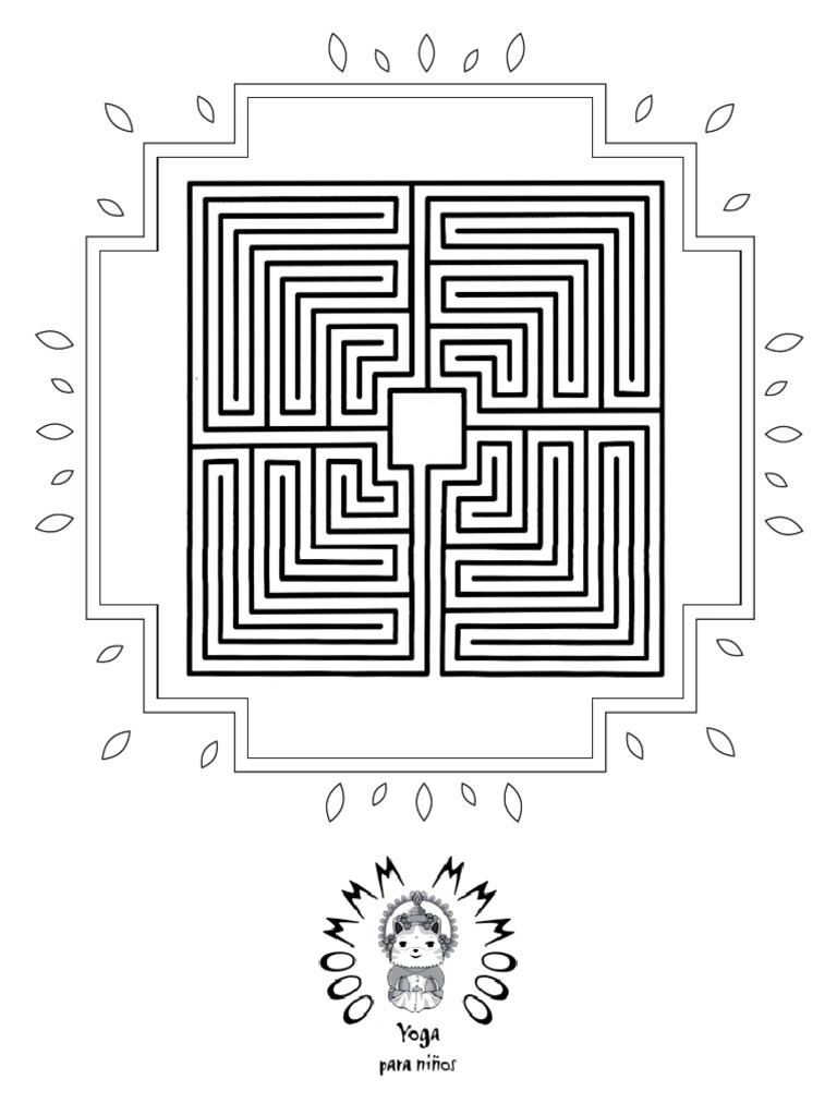 Laberintos para Niños PDF Yoga Oración hindú y meditación