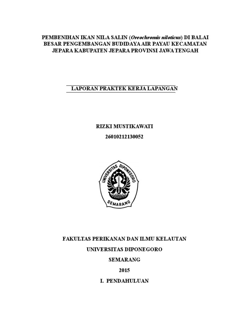 Pembenihan Ikan Nila Salin Docx
