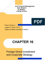 Foreign Direct Investment and Corporate Strategy