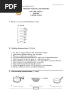 Exam Form 1 English PT3 Format