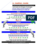 Median Mode