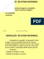 Instalatii stingere incendiu