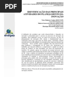 Identificação Das Principais Atividades Do Planejamento Da Inovação