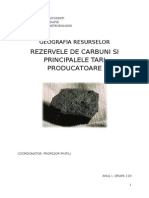  Rezervele de Carbuni Si Principalele Tari Producatoare