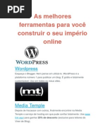 As Melhores Ferramentas Para Você Construir o Seu Império Online