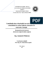 Contribuții aduse tehnologiile inovative de captare a dioxidului de carbon aplicate sistemelor de conversie a energie 