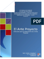 El Ante Proyecto - Manual de Elaboracion