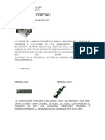 Partes Internas Del CPU y La Laptop